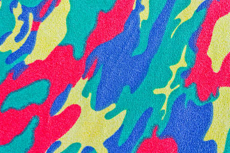 colorful and texture of the cloth, close up shotの写真素材