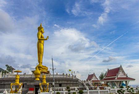budha statue in the temple, Thailandの写真素材
