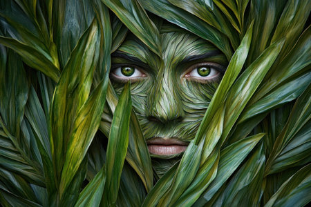 The long leaves of the palmetto plant create an intricate pattern, adding texture and depth to your garden or outdoor space. The lush green color adds life and vibrancy to any setting. Focus on the face in the style of [Artist name]. --ar 3:2 --v 6.1 Job ID: 4d87d92a-a717-426e-86f1-e20516453564の素材