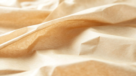 crumpled brown kraft paper with deep creases, showing texture and warmth of the material --chaos 30 --ar 16:9 --v 6.1 Job ID: fd322142-4075-4281-a3a6-1b722b89aa17の素材