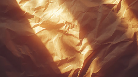 crumpled parchment paper texture with organic wrinkles and soft light, aged look --chaos 30 --ar 16:9 --v 6.1 Job ID: 749358b6-b4de-43f8-82c8-8c8326df134eの素材