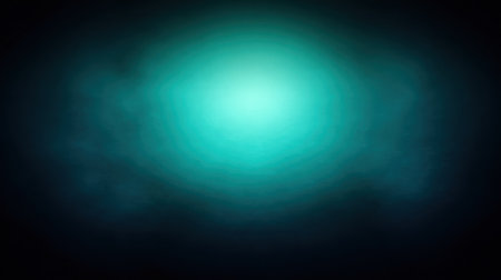 A radiant light source illuminates a dark, atmospheric, and mystical background.の素材