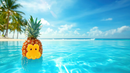 Compose a haiku celebrating the spiky, sun-kissed pineapple and its tropical allure, focusing on its taste and aroma --chaos 30 --ar 16:9 --v 6.1 Job ID: 244da60c-f8f9-4e3b-9eb3-67c61e2399a8の素材