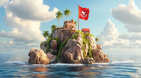 Craft a fictional influencer persona on a deserted island, detailing their daily struggles and desperate attempts to maintain their online brand --chaos 30 --ar 16:9 --v 6.1 Job ID: 9346d173-f5e1-44ac-bb53-2e67ce3cc844の素材