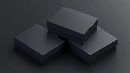 Dark black background with dark grey boxes and 3D blocks, minimalist, simple, high resolution, high quality, high detail, sharp focus. --chaos 30 --ar 16:9 --v 6.1 Job ID: 81c58c8f-1287-4d22-b343-b473321a26deの素材