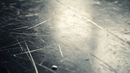 Imagine distressed alien alloy: craft a Midjourney prompt to generate a 4k, realistic image of Abstract Scratched Metal Texture, conveying interstellar wear and tear --chaos 30 --ar 16:9 --v 6.1 Job ID: a7b31891-209e-4f22-8778-9eba0b99d229の素材