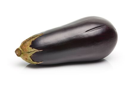 Eggplant Isolated on White Backgroundの写真素材