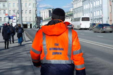 Employee of the road serviceのeditorial素材