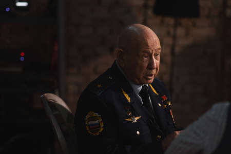 Alexei Leonov - the first cosmonaut released into outer spaceのeditorial素材