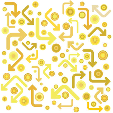 arrows and circlesのイラスト素材