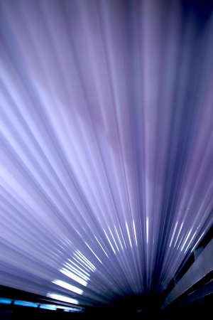 Beams directed to one lineの写真素材