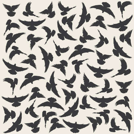 dove-like flight is an element of decorのイラスト素材