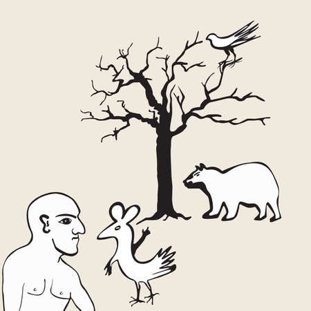 strange mouse gives advice to the rescueのイラスト素材