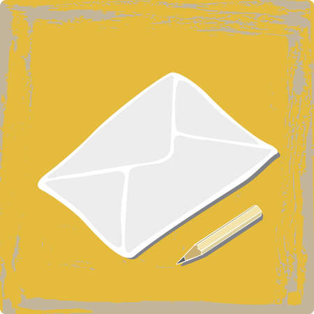 white mailのイラスト素材
