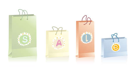 shopping bagのイラスト素材