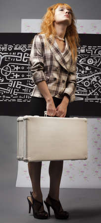 young girl in search of victimsの写真素材