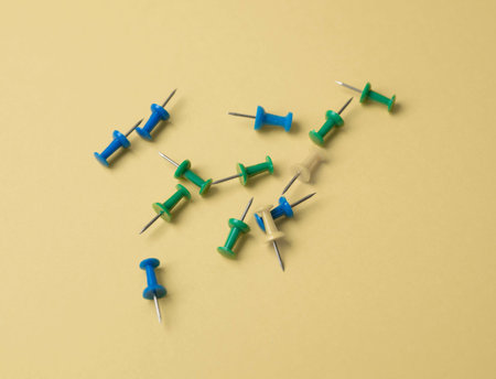stationery on a yellow background close-up