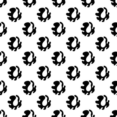 Seamless abstract BLOB pattern. vector black and white fashion prints.geometric pattern with a monochrome element. vector illustration. for packaging, furniture upholstery, fabrics, Wallpaper.のイラスト素材