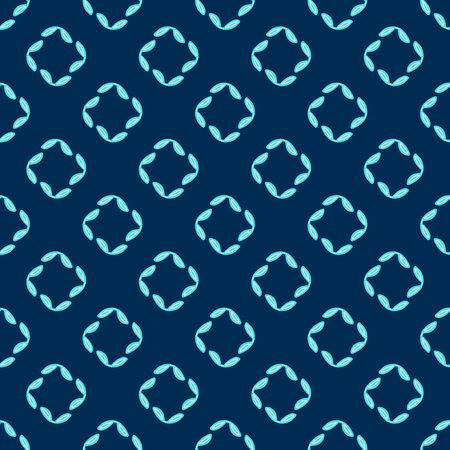 a simple pattern of blue circles and squares in the Doodle style. blue trend color. vector...
