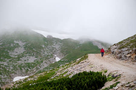 Walk on Schneeberg Plateauの写真素材