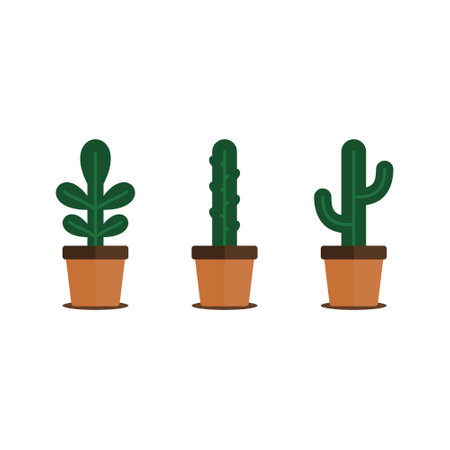 This vector illustration set fit for decorative illustration, houseplants illustration, and any illustrationのイラスト素材