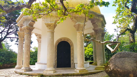 Malaga, Spain; 04/16/2019: Chapel in botanical garden of conceptionのeditorial素材
