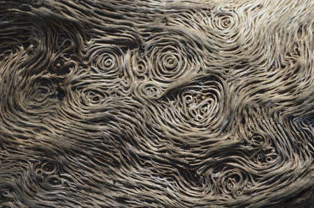 wooden texture background, with many knots. rough, scratched style antique woodの写真素材