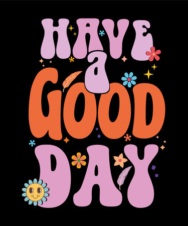 It's a good day. Inspirational quote. Vector illustrationのイラスト素材