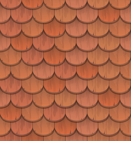 red clay roof tiles  - vector seamless patternのイラスト素材
