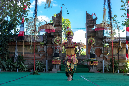 BALI, INDONESIA - MAY 5, 2017: Barong dance on Bali, Indonesia. Barong is a religious dance in Bali based on the great Hindi epics of Ramayana.のeditorial素材