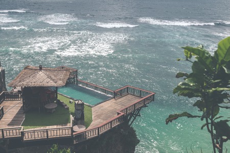 Beautiful landscape with ocean background.の写真素材