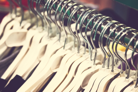 Women clothes in shopping mall. Fashion store. Fashion clothes. Women clothing.の写真素材