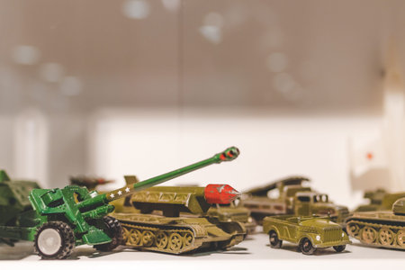 MOSCOW, RUSSIA - JUNE 5, 2019: Soviet toys in Russia museum. Dolls, toys, retro, children.