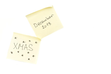 Merry Christmas isolated sticker on a white paper.