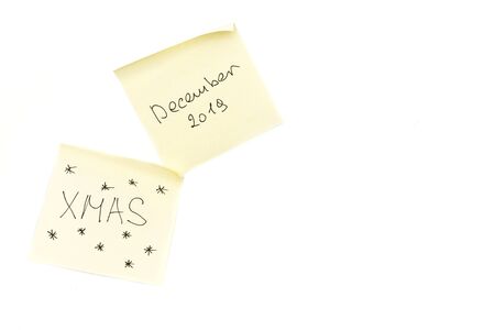 Merry Christmas isolated sticker. XMas sticker on white background.の写真素材