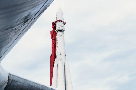 MOSCOW, RUSSIA - JANUARY 12, 2020: VDNKh at winter day. Russian famous park.のeditorial素材