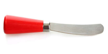 cheese knife isolated on whiteの写真素材