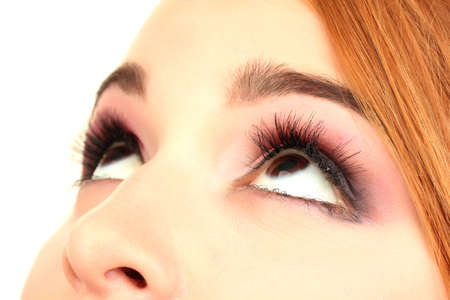 female eyes with beautiful make-upの写真素材