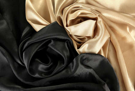 beautiful silk drape, close upの写真素材