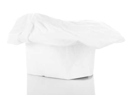 Chef's hat isolated on whiteの写真素材