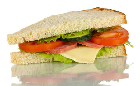 Sandwich isolated on whiteの写真素材