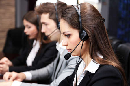 Call center operators at work
の写真素材