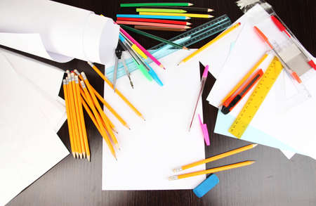 Workplace of designer close-upの写真素材