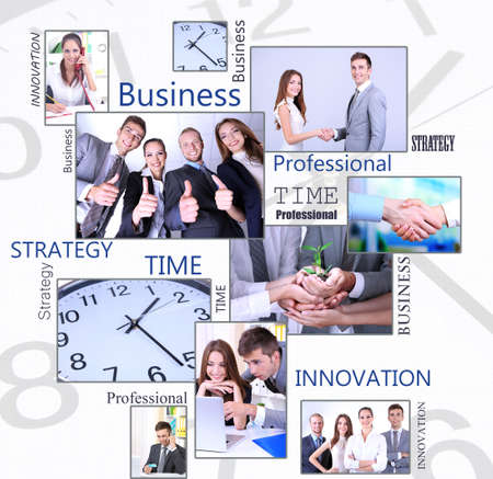 Business collageの写真素材