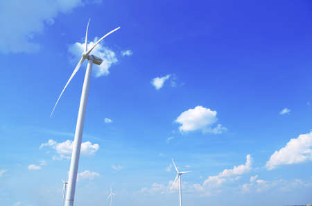 Windmills fieldの写真素材