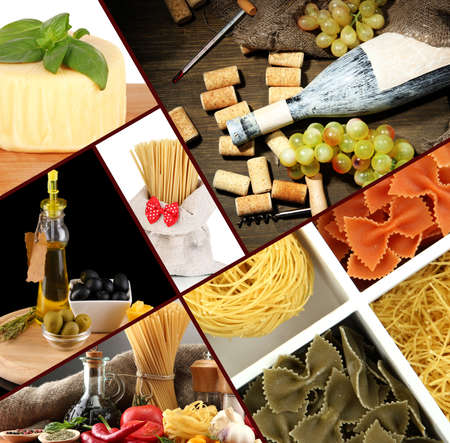Tasty food collageの写真素材