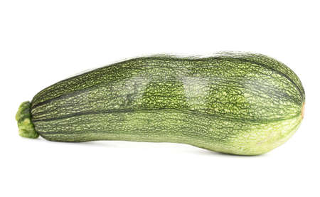 Fresh zucchini isolated on whiteの写真素材