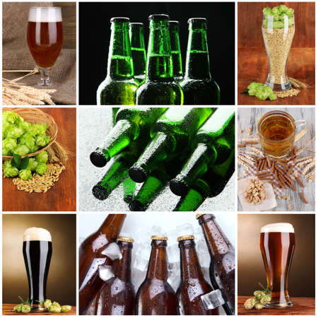 Beer collageの写真素材