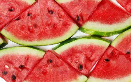 Fresh slices of watermelon, close upの写真素材