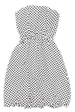 Female dress isolated on whiteの写真素材